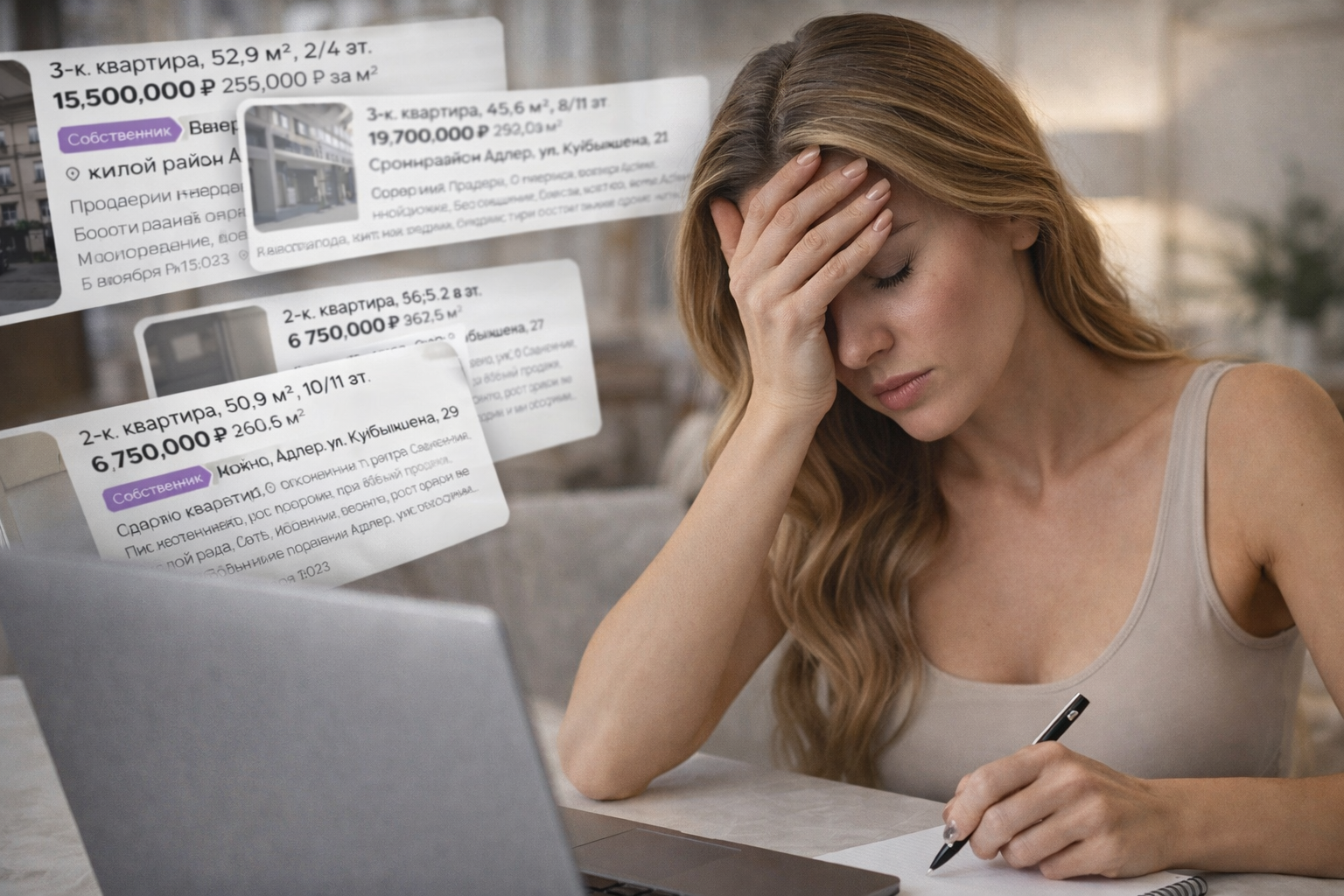 Промт для составления объявления на Авито или Циан: продающие шаблоны для недвижимости