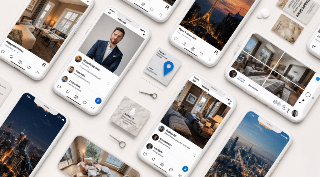 шапка профиля риэлтора в инстаграм